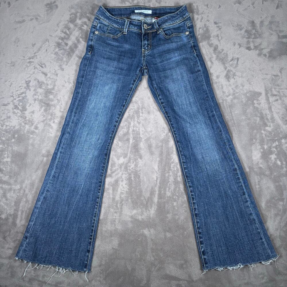 Stetson 816 Classic Bootcut Jeans Sz 4 Raw Hem Western Country Rodeo Denim